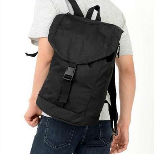 (包順豐) 日本直送 黑色旅行可摺叠背囊 輕便 慳位 運動 行山