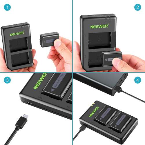 NEEWER NP-F750 Lithium-Ion Battery Pack With Charger For Sony 代用鋰電池連充電機