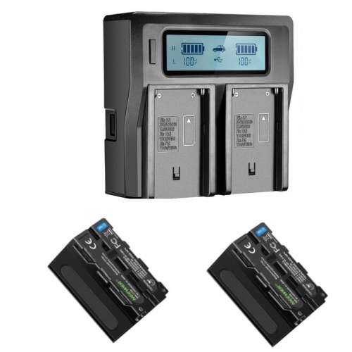 Neewer NP-F750 Battery with AC Charger Kit For Sony (5600mAh)