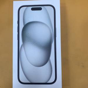 全新行貨未開封未激活Apple iPhone 15 256GB 黑色 香港行貨 1年保養 自用首選超值