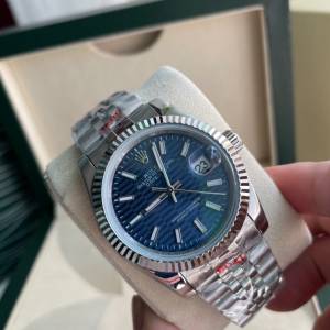 ROLEX 勞力士蠔式恆動日誌型藍盤男女情侶款高階腕錶，錶徑36mm