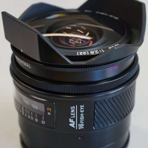 Minolta AF 16mm Fisheye F2.8第一代 合Sony A99, LA-EA5 A74 A7R4 A7R5可用