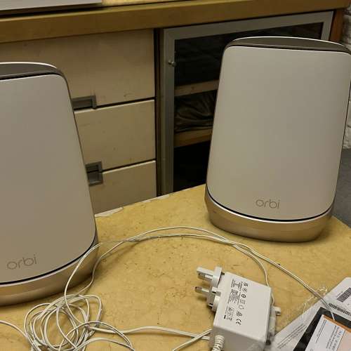Netgear Orbi Mesh WiFi 6E router 旗艦級四頻路由器 2件套裝 (WHITE) (RBKE962)