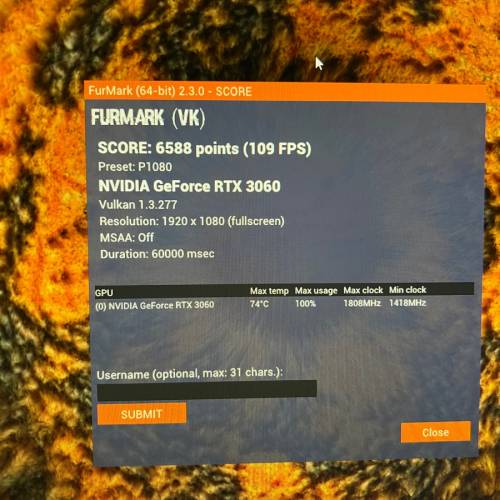 MSI RTX3060 ventus 3x oc 12GB DDR6