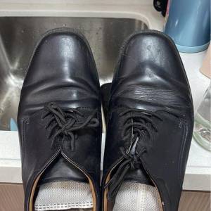 新淨全正常 Dr. Kong 黑皮鞋 返學 悠閒鞋 Comfort black Shoes 43 EU43 皮鞋 leath...