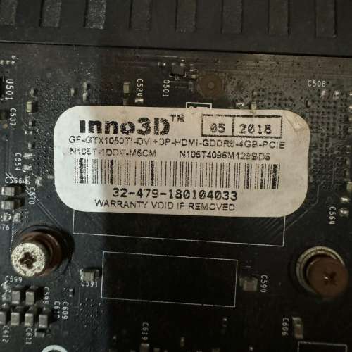inno3D 1050Ti 顯示卡