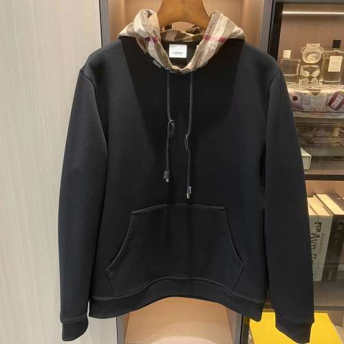 全新BURBERRY格紋帽衛衣