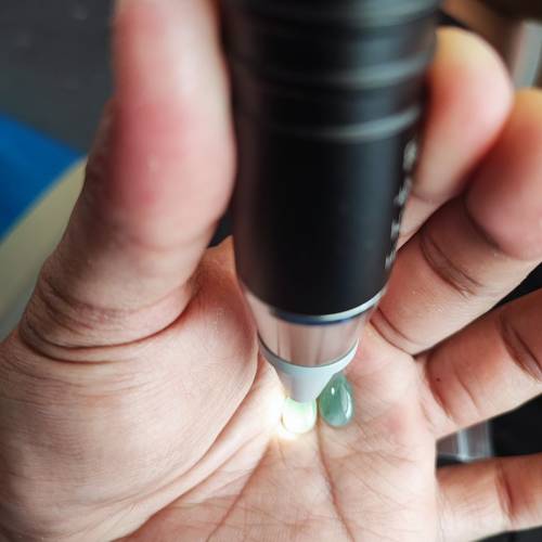 翡翠A貨 冰種水滴 可訂製成耳環