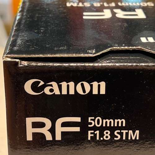 全新行保canon rf 50mm  f1.8, for r5 r3 r6 r7 r50 r100