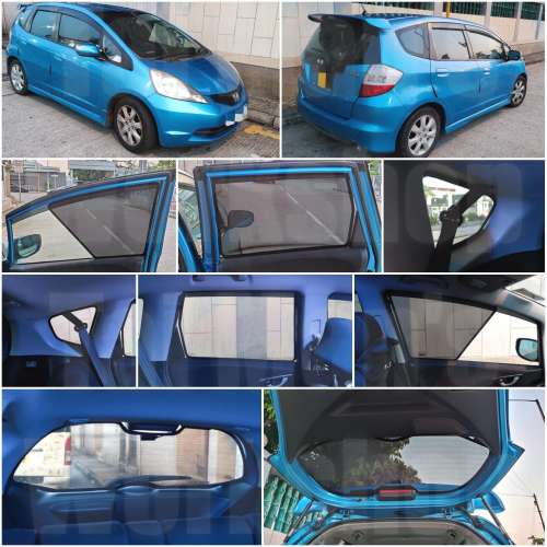 Jazz Fit 全車磁石濾光窗網太陽擋