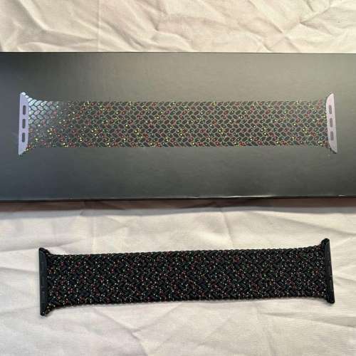Apple Watch 42/44/45/49mm適用Black Unity編織單圈手環-Size 6號（原裝）
