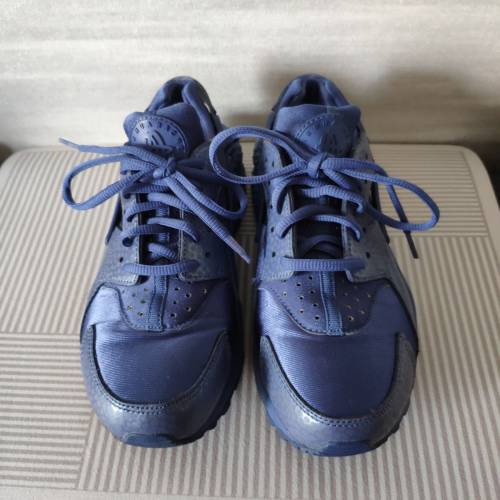 90%New Nike Air Huarache Run PremiumBlue Legend (Women's) 683818-400