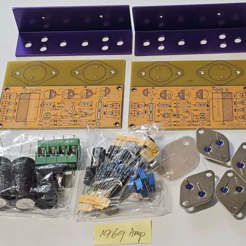 1969純甲類擴音機套件 & 電源整流嗽叭保護套件，全齊件。