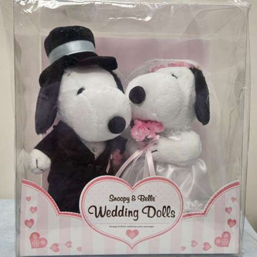 全新日本購入 Snoopy & Belle 西式結婚公仔 Wedding Doll