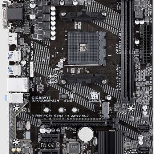 技嘉 Gigabyte GA-A320M-S2H( 己更新最新BIOS, support all Ryzen AM4 CPU) not B4...