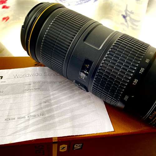 特價NIKON A F- S 70-200mm/ f4 ( 小小黑 ）變焦鏡