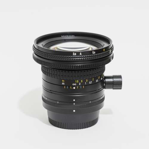 Nikon 28mm f3.5 PC 移軸鏡,除Nikon F外,加接環Z,Canon單反EF,無反RF,Sony無反E可用.