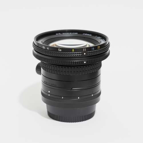 Nikon 28mm f3.5 PC 移軸鏡,除Nikon F外,加接環Z,Canon單反EF,無反RF,Sony無反E可用.