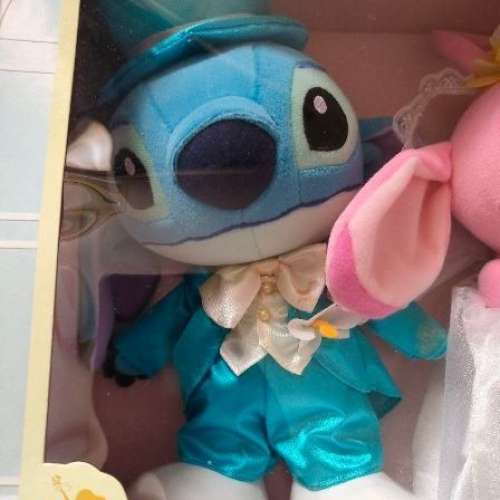 日本購入 迪士尼正品 Stitch 史迪仔 結婚公仔 連盒