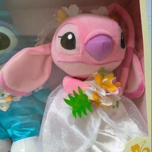 日本購入 迪士尼正品 Stitch 史迪仔 結婚公仔 連盒
