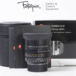 || Leica Summilux-M 28mm F1.4 ASPH - Black / 11668 with full packing ||
