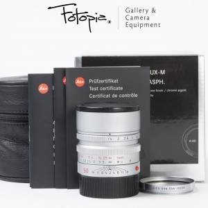 || Leica Summilux-M 50mm F1.4 ASPH - Silver with full packing & Leica filter ||