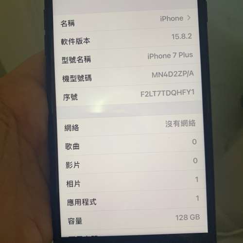 I phone7plus black 128gb