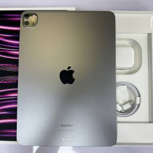 99%New iPad Pro 11吋 M2 第4代 WiFi版 128GB 太空色 香港行貨 電池100% 全套有盒有...