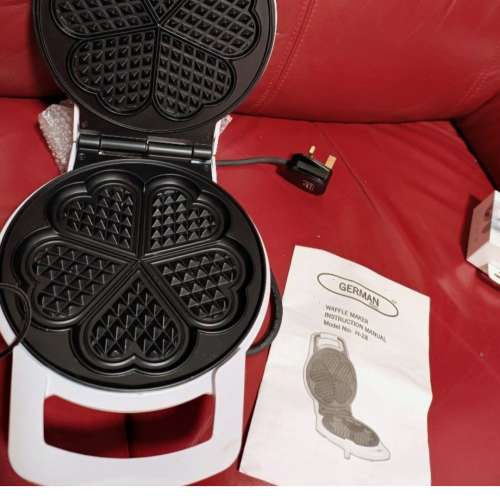 全新愛心格仔餅機。多士爐