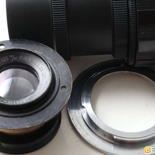 FOYER Double Anastignat Presto 135mm f/6.3 (改Nikon) 1940年銅鏡  罕有少見 靚仔...
