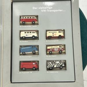 收藏品- 1961 福斯麵包車模型1/87 系列7件盒套裝