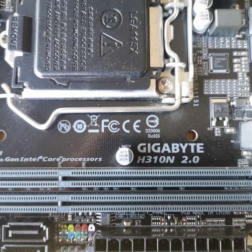 (新淨ITX) Gigabyte H310N 2.0底板連背板(運作正常)