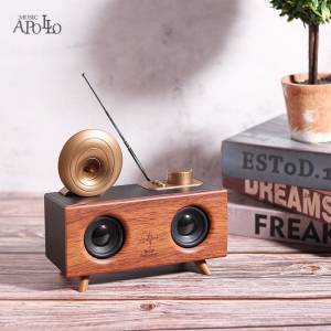 Music Apollo復古木色無線藍牙喇叭音箱 Speaker