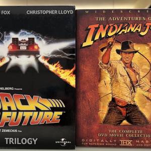 Back to the future 1-3 + Indiana Jones’s 1-3 DVD 兩套