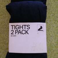 全新 H&M 1 包有 2 對 黑色襪衭  (尺碼 Size : S)