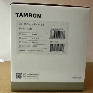 全新 Tamron 35-150mm F/2-2.8 Di III VXD for Nikon Z Mount (A058) (水貨)