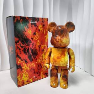 BEAR·BRICK 火焰熊400%（28cm）