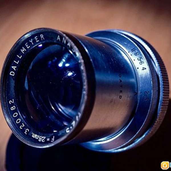 罕有。Dallmeyer Anastigmat 28mm f/2.5 電影鏡頭