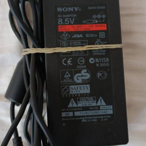 Sony (SCPH-70100) 8.5V 交流電轉接器電源適用於 PlayStation PS2 Slim,正常運作！...