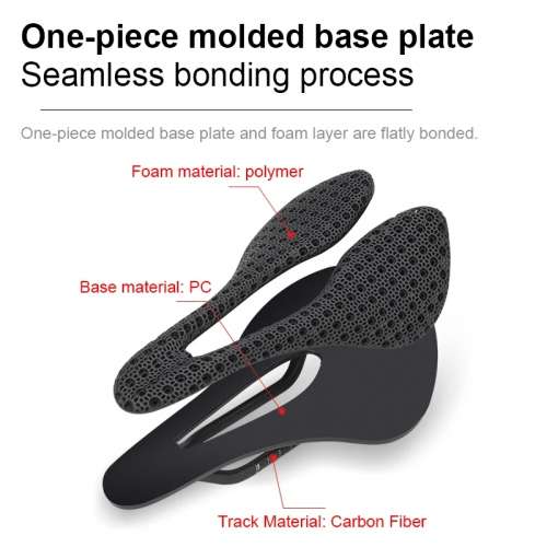 100%New GUB 1170 Carbon Fiber 3D Printed Bike Saddle Ultra Light and Breathable