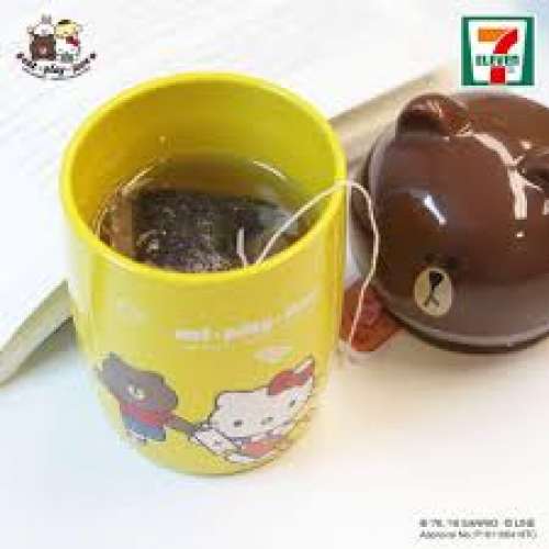 全新 7-11 LINE FRIENDS BROWN 友MUG頭 陶瓷杯