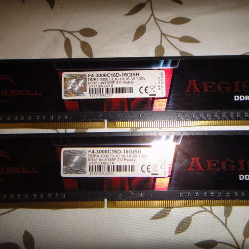 Desktop Ram G.Skill 8GBx2 DDR4 3000 共16GB