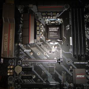 MSI Z370M MORTAR Matx主版  Socket 1151 支援8、9代