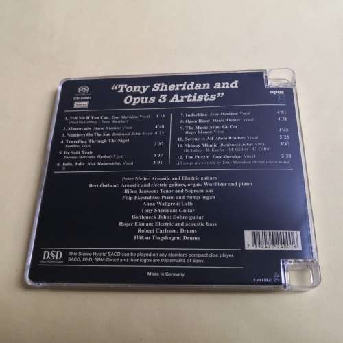 SACD Tony Sheridan and opus 3 Artists
