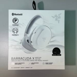 Razer Barracuda X (2022) 跨平台無線遊戲耳機 Mercury White Edition