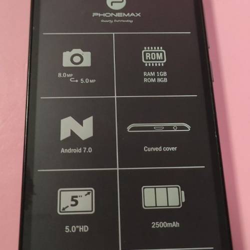 全新貨品/PHONEMAX  Satum /2GB+16GB/5吋顯屏/Android 6/2500mAh/智能手機/(金色及...