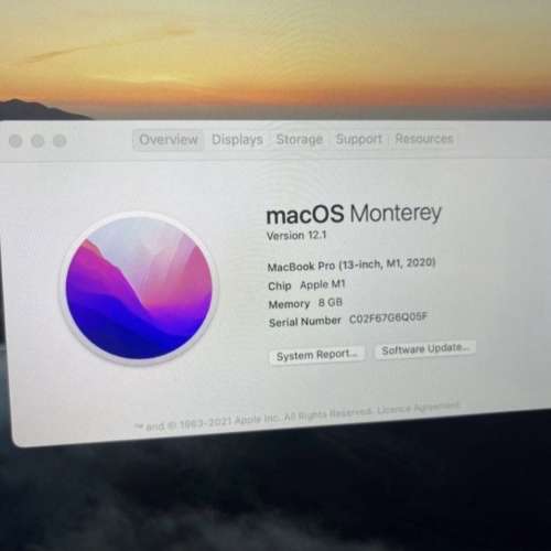 MacBook Pro 8+512 Touch Bar M1