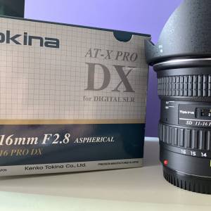 Tokina  AT-X Pro DX 11-16mm f/2.8 for Canon EF