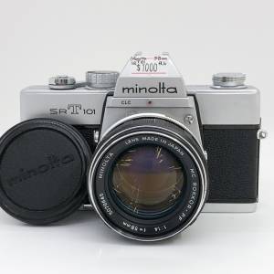99% New Minolta SRT101 + 58mm F1.4 菲林相機套裝, 深水埗門市可購買