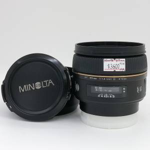 98% New Minolta 85mm F1.4 自動對焦鏡頭, 深水埗門市可購買
